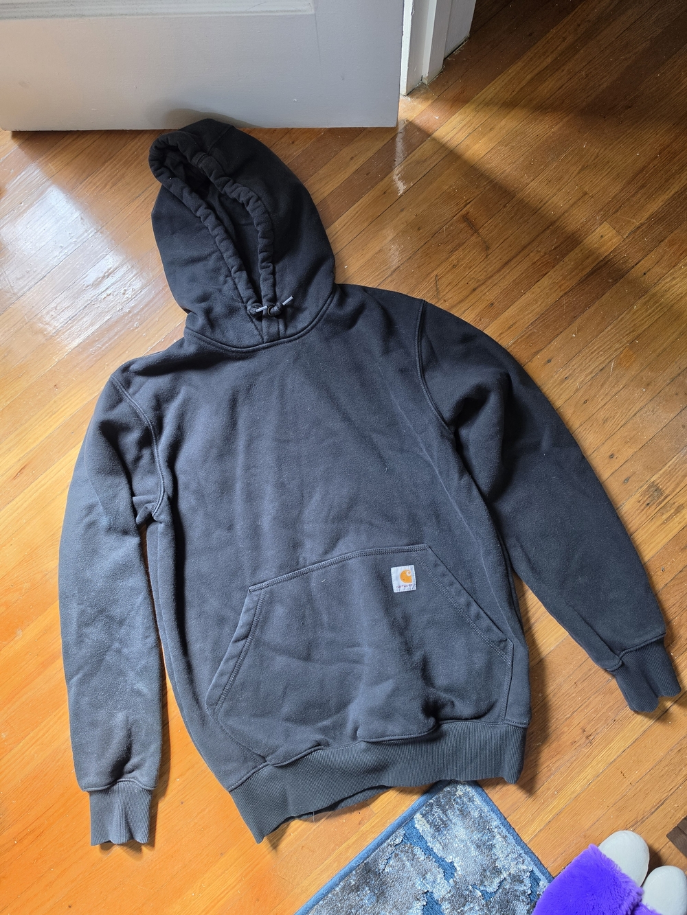 Carhartt Black Hooded Pullover Sweatshirt